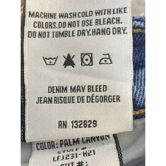 Lovers‎ + Friends Womens Ryan High Rise Loose Straight Blue Denim Size 25 - Picture 9 of 13